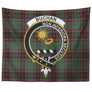 Wall Tapestry Buchan Ancient Tartan Clan Badge Scottish