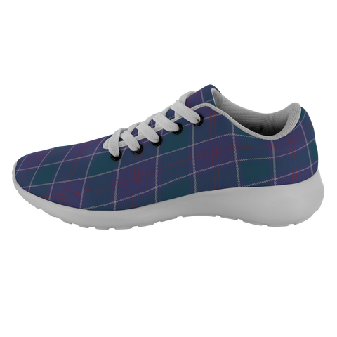 Image of Tartan Sneakers - Navy US Edzell Scotland | Unisex Tartan Running Shoes | Sneakers Men & Women Tartan Shoes