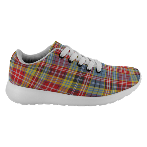 Image of ScottishShop Tartan Sneakers Drummond Of Strathallan Scotland Tartan Running Shoes - shirtskishirt