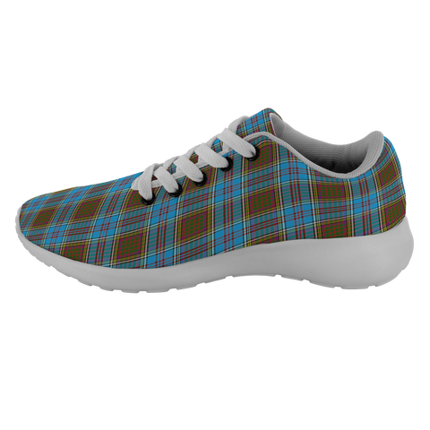 Image of ScottishShop Tartan Sneakers Anderson Scotland Running Shoes - shirtskishirt