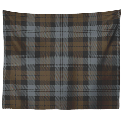 Image of Wall Tapestry BlackWatch Weathered Tartan Clan Badge Scottish - shirtskishirt