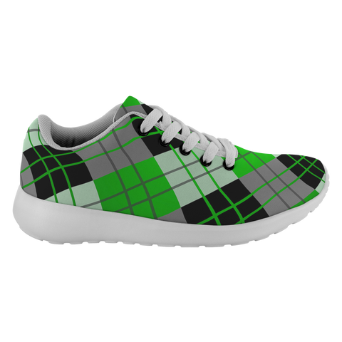 Image of Tartan Sneakers - Green Scottish Woven Tartan Scotland | Unisex Tartan Running Shoes | Sneakers Men & Women Tartan Shoes