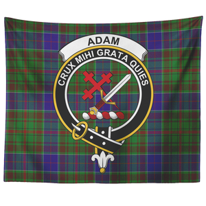 Wall Tapestry Adam Hunting Tartan Clan Badge Scottish - shirtskishirt