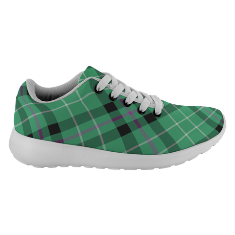 Image of Tartan Sneakers - Hibernian fc Scotland | Unisex Tartan Running Shoes | Sneakers Men & Women Tartan Shoes