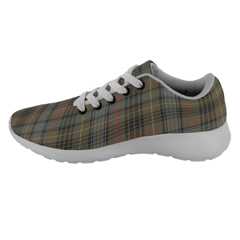 Image of Tartan Sneakers - Stewart Hunting Weathered Scotland | Unisex Tartan Running Shoes | Sneakers Men & Women Tartan Shoes