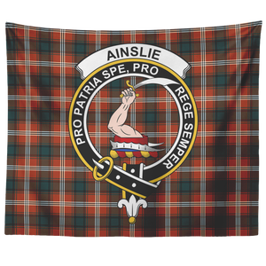 Wall Tapestry Ainslie Tartan Clan Badge Scottish - shirtskishirt