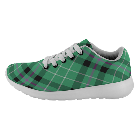 Image of Tartan Sneakers - Hibernian fc Scotland | Unisex Tartan Running Shoes | Sneakers Men & Women Tartan Shoes