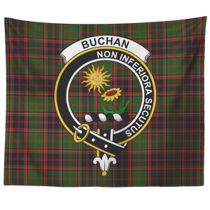 Wall Tapestry Buchan Modern Tartan Clan Badge Scottish