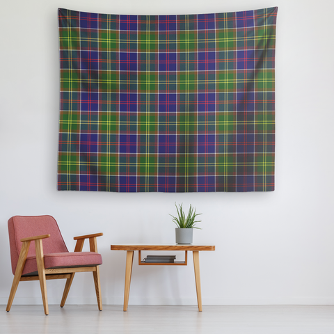 Image of Wall Tapestry Ayrshire Tartan Clan Badge Scottish - shirtskishirt