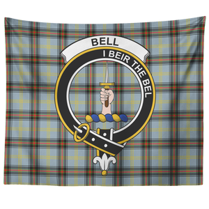 Wall Tapestry Bell Tartan Clan Badge Scottish - shirtskishirt