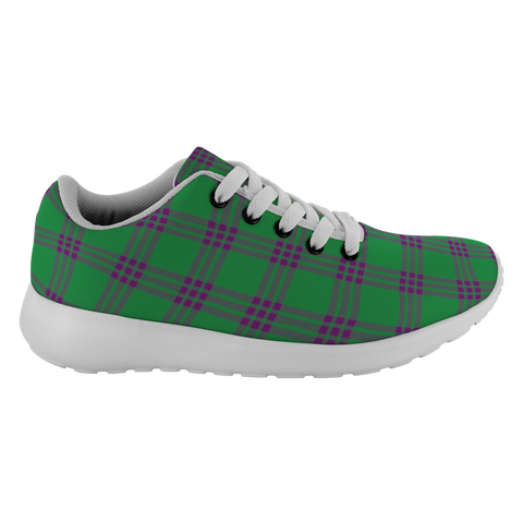 Image of ScottishShop Tartan Sneakers Elphinstone Hunting Scotland Tartan Running Shoes - shirtskishirt