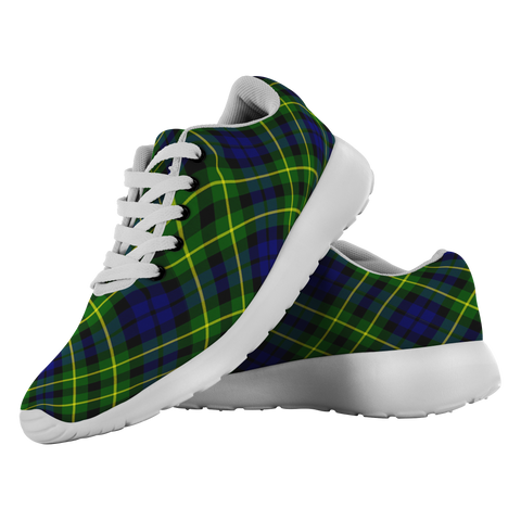 Image of ScottishShop Tartan Sneakers Campbell Of Breadalbane Modern Scotland Tartan Running Shoes - shirtskishirt