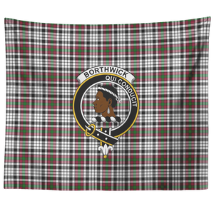 Wall Tapestry Borthwick Tartan Clan Badge Scottish