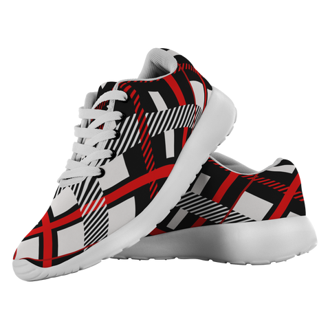 Image of Tartan Sneakers - Home Scotland | Unisex Tartan Running Shoes | Sneakers Men & Women Tartan Shoes