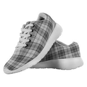 Tartan Sneakers - Sandilands Grey Scotland | Unisex Tartan Running Shoes | Sneakers Men & Women Tartan Shoes