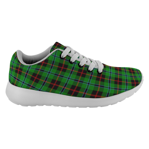 Image of ScottishShop Tartan Sneakers Douglas black Scotland Tartan Running Shoes - shirtskishirt