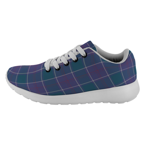 Image of Tartan Sneakers - Navy US Edzell Scotland | Unisex Tartan Running Shoes | Sneakers Men & Women Tartan Shoes