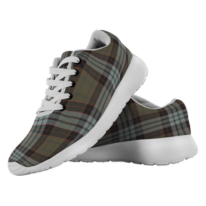 Tartan Sneakers - Stewart Old Weathered Scotland | Unisex Tartan Running Shoes | Sneakers Men & Women Tartan Shoes