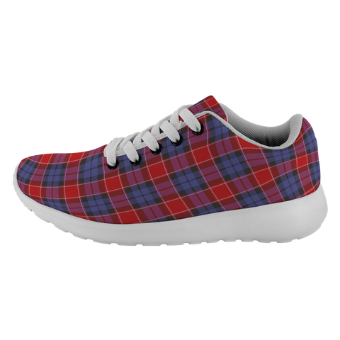 Image of Tartan Sneakers - Graham Of Menteith Red Scotland | Unisex Tartan Running Shoes | Sneakers Men & Women Tartan Shoes