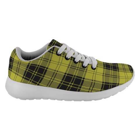 Image of Tartan Sneakers - MacLachlan Yellow Scotland | Unisex Tartan Running Shoes | Sneakers Men & Women Tartan Shoes