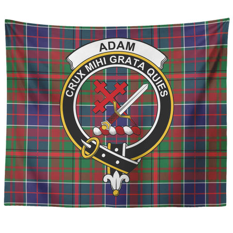 Image of Wall Tapestry Adam Ancient Tartan Clan Badge Scottish - shirtskishirt