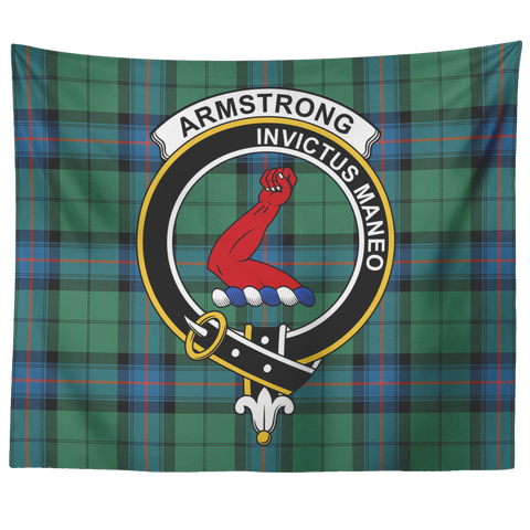 Image of Wall Tapestry Armstrong Ancient Tartan Clan Badge Scottish - shirtskishirt