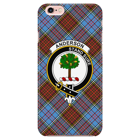 Image of Anderson Modern Scottish Clan Tartan Phone Case - shirtskishirt