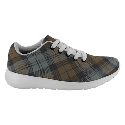 Image of ScottishShop Tartan Sneakers BlackWatch Weathered Scotland Running Shoes - shirtskishirt