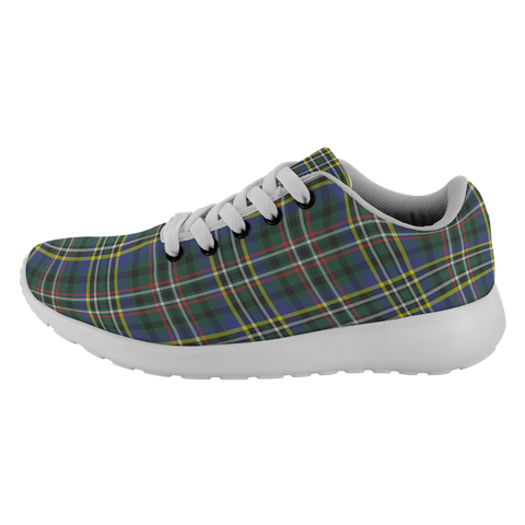 Image of Tartan Sneakers - Scott Green Modern Scotland | Unisex Tartan Running Shoes | Sneakers Men & Women Tartan Shoes