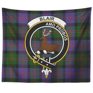 Wall Tapestry Blair Modern Tartan Clan Badge Scottish