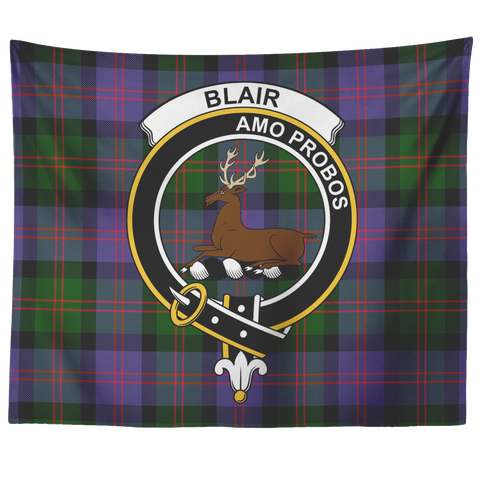 Image of Wall Tapestry Blair Modern Tartan Clan Badge Scottish