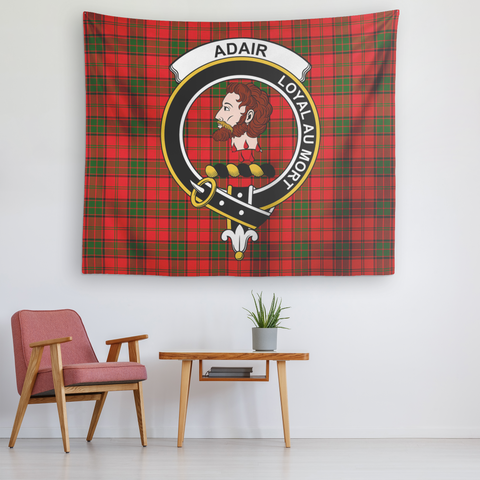 Image of Wall Tapestry Adair Tartan Clan Badge Scottish - shirtskishirt