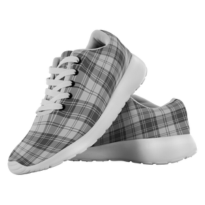 ScottishShop Tartan Sneakers Douglas Grey Modern Scotland Tartan Running Shoes - shirtskishirt