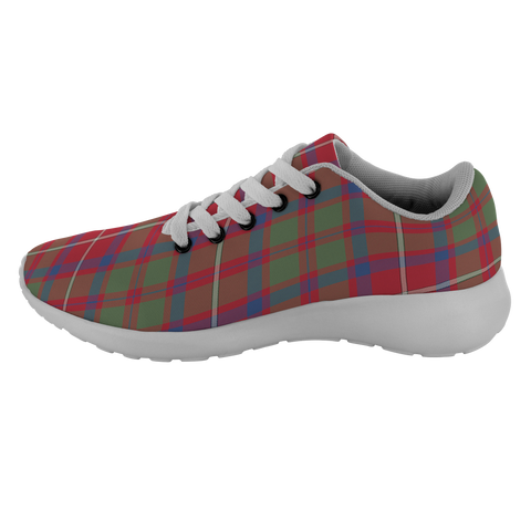 Image of Tartan Sneakers - Shaw Red Scotland | Unisex Tartan Running Shoes | Sneakers Men & Women Tartan Shoes